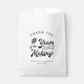 Sachets En Papier ANNÉES DE Merci ANNONCÉES DANS LE MAKING Black (Devant)