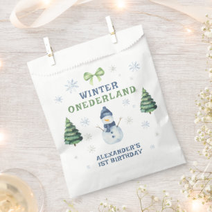 Sachets En Papier Anniversaire 1 an de Winter Onederland