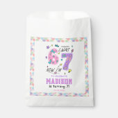 Sachets En Papier Anniversaire 7 ans Arc-en-ciel | J'avais 6 ans, ma (Devant)