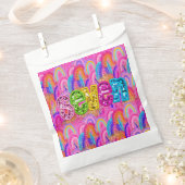 Sachets En Papier Anniversaire arc-en-ciel 7 ans (Coupé)