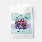 Sachets En Papier Anniversaire Cupcake Whimsical Personnalisé (Devant)