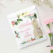 Sachets En Papier Anniversaire d'Aloha Luau Hawaiian Gold Pineappy (Scellé)