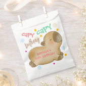 Sachets En Papier Anniversaire de capy capybara (Coupé)