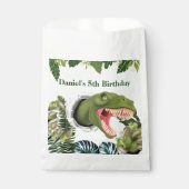 Sachets En Papier Anniversaire de dinosaure 3D (Devant)