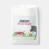 Sachets En Papier Anniversaire de enfant Boy Cartoon Race Cars Cute (Devant)