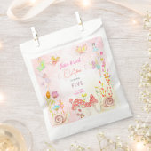 Sachets En Papier Anniversaire de enfant d'aquarelle de jardin de fé (Coupé)