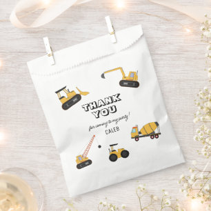 Sachets En Papier Anniversaire de enfant de camion de vidange de con