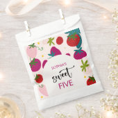 Sachets En Papier Anniversaire de enfant de fraise sucrée (Coupé)