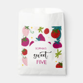 Sachets En Papier Anniversaire de enfant de fraise sucrée (Devant)
