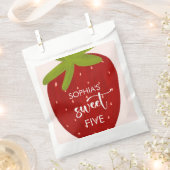 Sachets En Papier Anniversaire de enfant de fraise sucrée (Coupé)