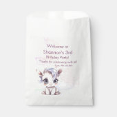 Sachets En Papier Anniversaire de la licorne (Devant)