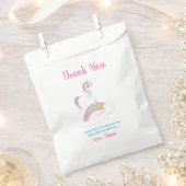 Sachets En Papier Anniversaire de la licorne arc-en-ciel magique (Coupé)