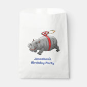 Sachets En Papier Anniversaire de Rocket Hippo (Devant)