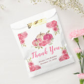Sachets En Papier Anniversaire des Citrouilles de fleurs roses chaud (Scellé)