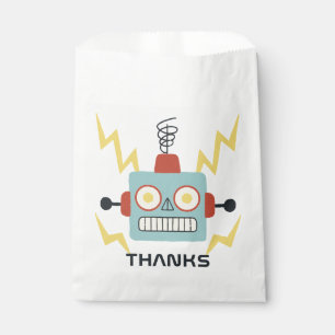 Sachets En Papier Anniversaire des robots de jouets