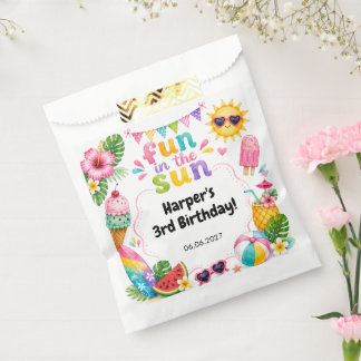 Sachets En Papier Anniversaire d'été tropical Fun in the Sun
