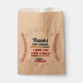 Sachets En Papier Anniversaire du baseball (Devant)
