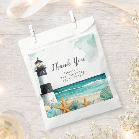 Sachets En Papier Anniversaire du phare nautique (Coupé)