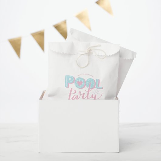 Sachets En Papier Anniversaire fête en piscine tout âge (Fête)