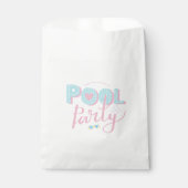 Sachets En Papier Anniversaire fête en piscine tout âge (Devant)