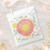 Sachets En Papier Anniversaire floral arc-en-ciel Sunshine (Coupé)