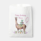 Sachets En Papier Anniversaire Llama (Devant)