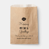 Sachets En Papier Anniversaire personnalisé 10e 20e 30e 40e 50e 60e (Devant)