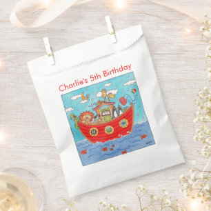 Sachets En Papier Anniversaire personnalisé de l'Arche de Noé