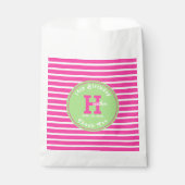 Sachets En Papier Anniversaire Pink ⎮ Blanc Vert (Devant)