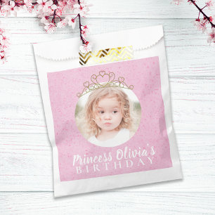 Sachets En Papier Anniversaire rose mignonne Photo simple Princesse