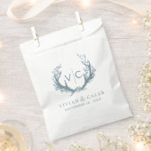 Sachets En Papier Antlers rustiques avec couronne fleurie | MARIAGE (Coupé)