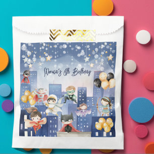 Sachets En Papier Appel de tous les super-héros anniversaires de enf
