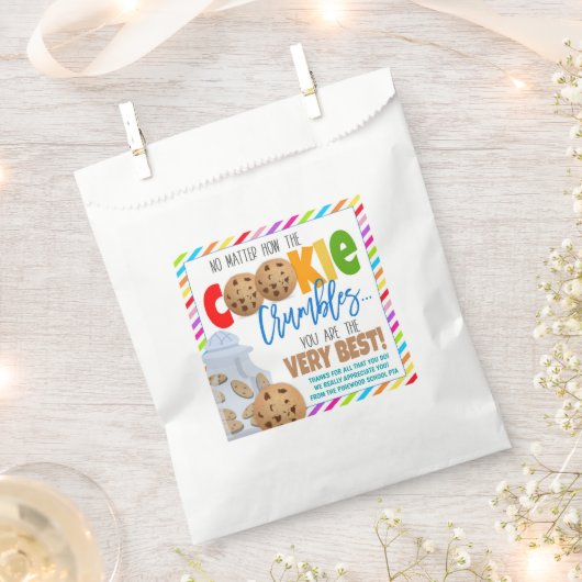 Sachets En Papier Appréciation Cookie Treat Bags (Coupé)