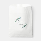 Sachets En Papier Aquarelle Adélaïde Eucalyptus Mariage (Devant)
