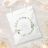 Sachets En Papier Aquarelle Baby shower verdoyant (Coupé)