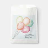 Sachets En Papier Aquarelle Balloon Bunch Bleu Anniversaire Favorise (Devant)