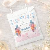 Sachets En Papier Aquarelle Balloon fille fête d'anniversaire Favori (Coupé)