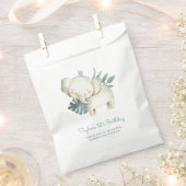 Sachets En Papier Aquarelle bébé éléphant Prince Tropical Anniversai (Coupé)