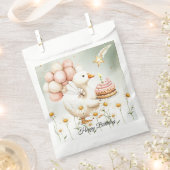 Sachets En Papier Aquarelle Bébé Oie blanche Anniversaire fête migno (Coupé)