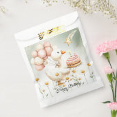 Sachets En Papier Aquarelle Bébé Oie blanche Anniversaire fête migno (Scellé)