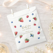 Sachets En Papier Aquarelle Berry Baby shower doux Merci (Coupé)