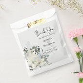Sachets En Papier Aquarelle blanche ivoire Mariage floral (Scellé)
