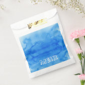 Sachets En Papier Aquarelle bleu haut-sherin pour sac (Scellé)