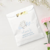 Sachets En Papier Aquarelle bleue Moderne Petit Chef Baby shower (Scellé)