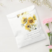 Sachets En Papier Aquarelle Boho minimale Tournesol Mariage rustique (Scellé)