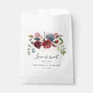 Sachets En Papier Aquarelle botanique poussiéreuse de Bourgogne flor