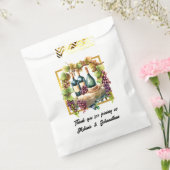 Sachets En Papier Aquarelle bouteilles de vin raisin vignoble (Scellé)