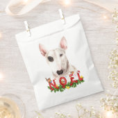 Sachets En Papier Aquarelle Bull Terrier Noel Noël (Coupé)