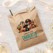 Sachets En Papier Aquarelle Chien Pawty Puppy Anniversaire (Coupé)