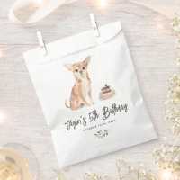 Aquarelle Chihuahua Chien Merci d'anniversaire